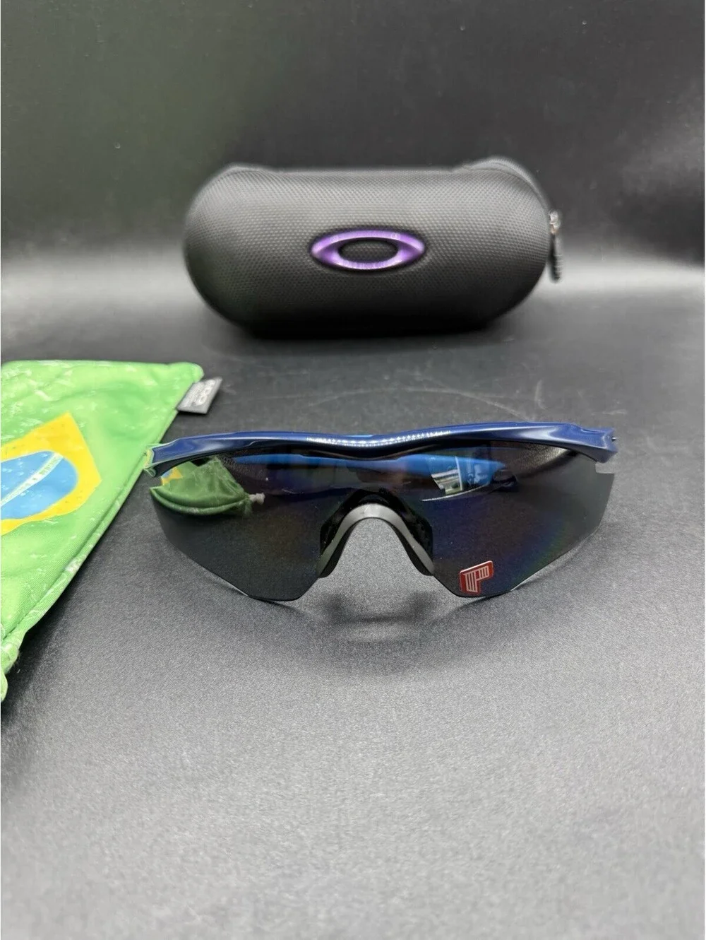 Oakley M2 Polished Navy/Grey Polarized Lenses OO9212-07 New